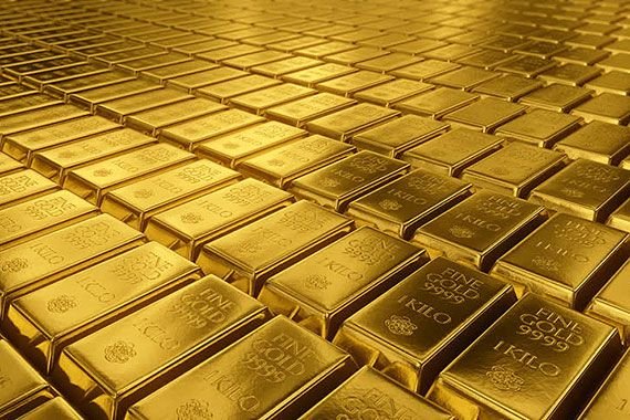 Обои золото