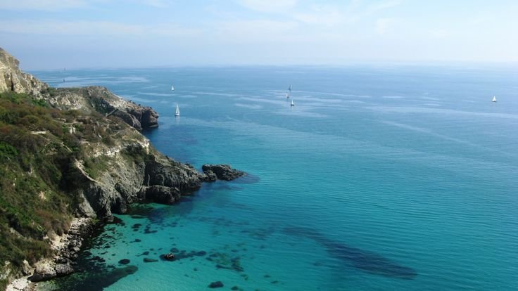 Мыса Фиолент в черном море