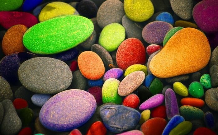 Разноцветная галька