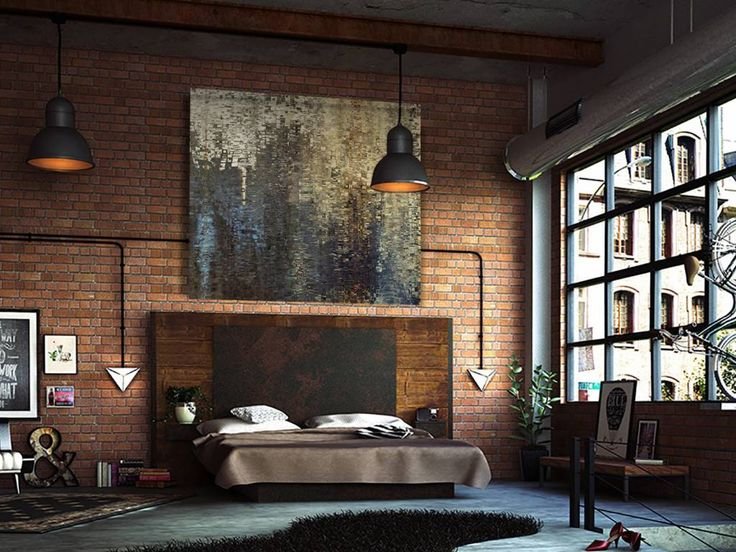 Интерьер в стиле Индастриал Шик