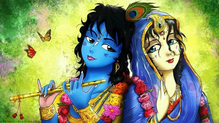 Кришна и Радха арт