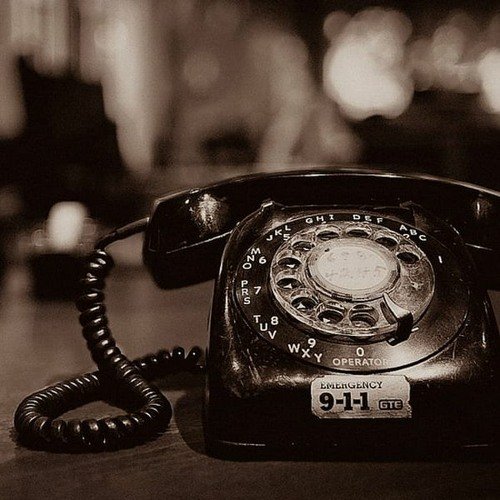 Дисковый телефон трубка