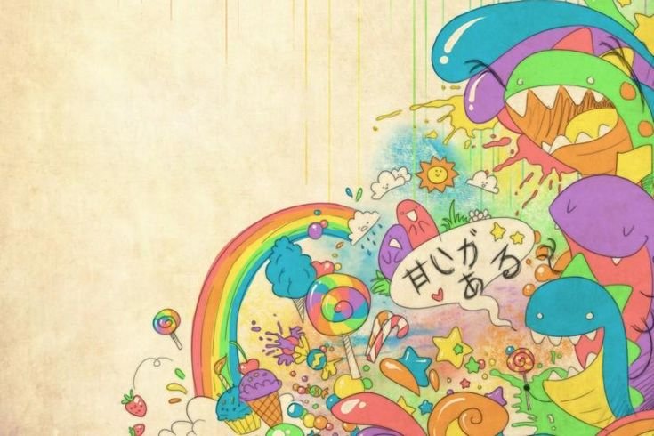 Яркий красочный рисунок