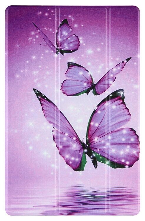 Сиреневый фон с бабочками