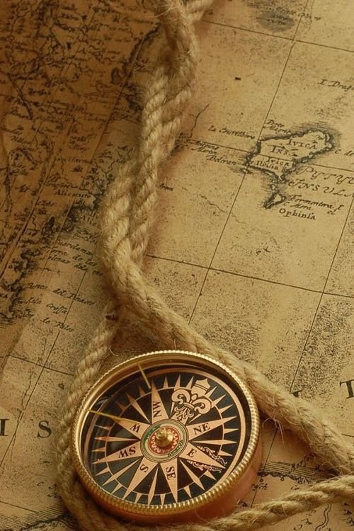 Компас на карте