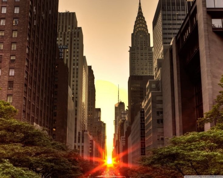 Нью-Йорк Манхеттен улицы