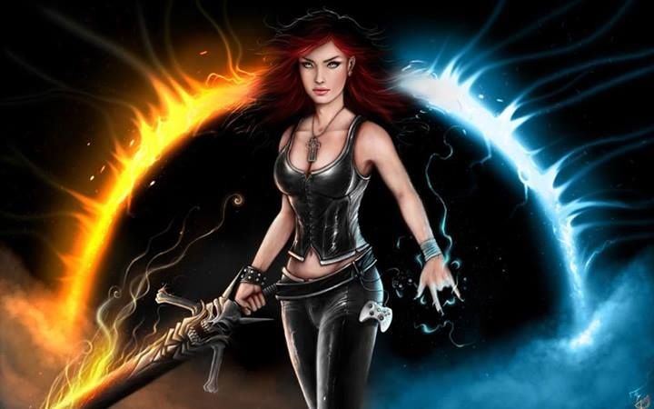 Девушки воительницы