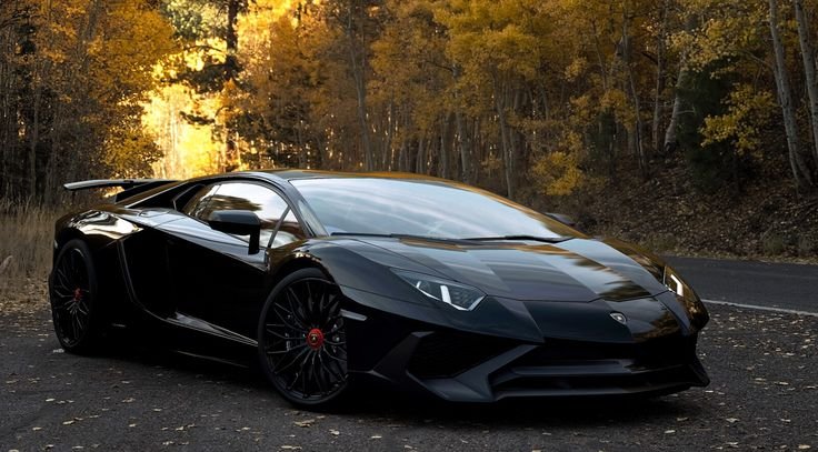 Lamborghini Aventador SV черный