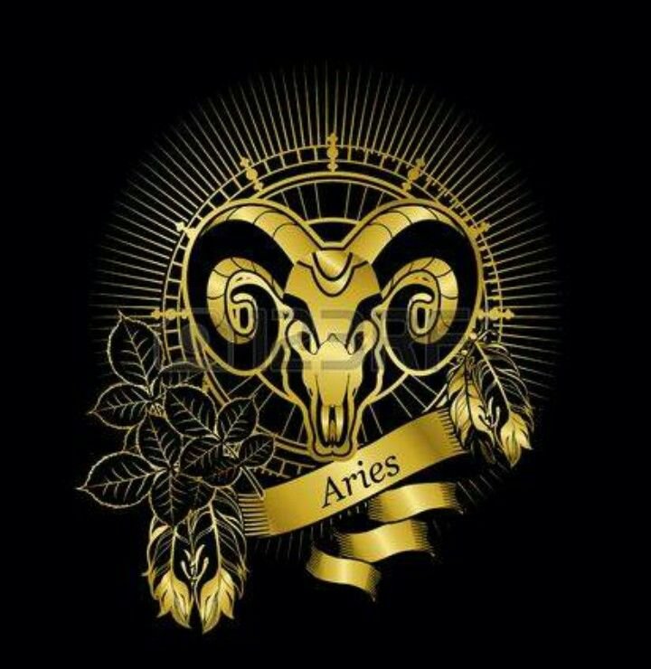 Козерог на черном фоне