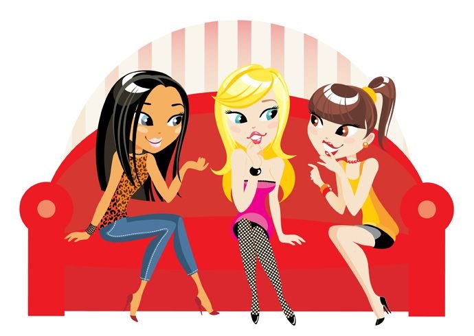 Три девчонки мультяшные