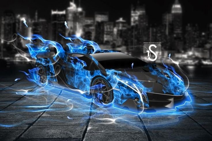 Ламборджини Венено неон