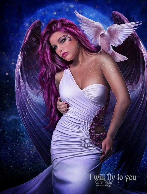 Женщина ангел фэнтези
