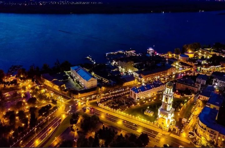 Ночная набережная Самара