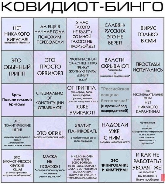 Интересные Бинго