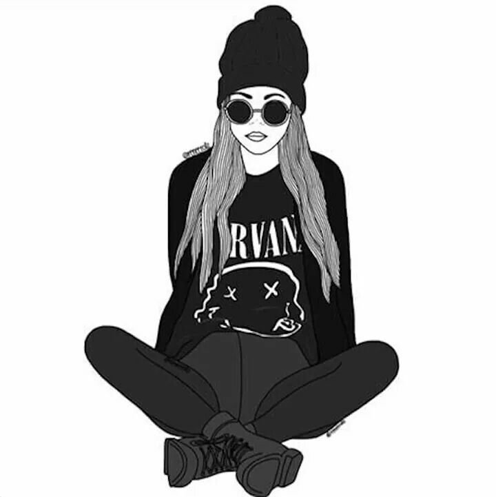 Крутые черно белые рисунки