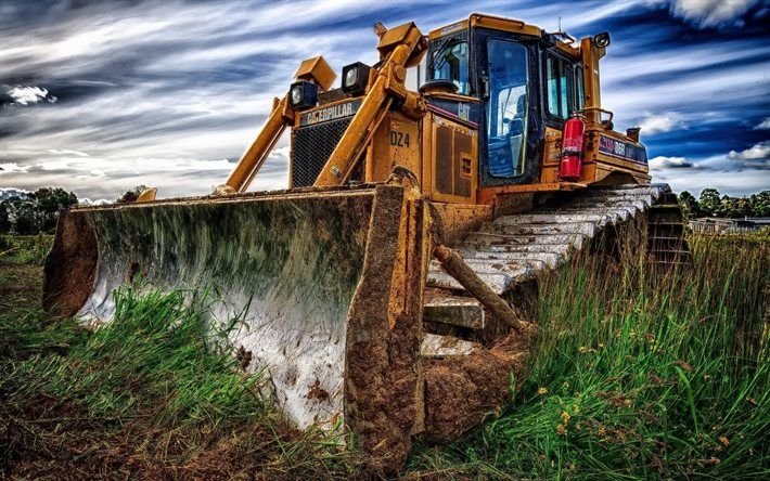 Красивый бульдозер