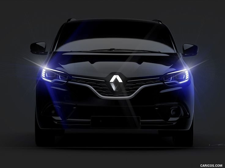 Renault на черном фоне