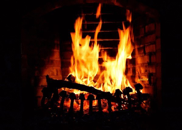 Огонь в камине