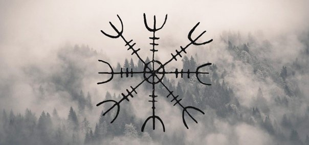 Скандинавский символ шлем ужаса Агисхьяльм