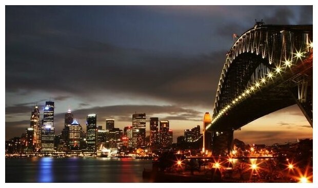 Ночной Нью-Йорк обои на рабочий стол