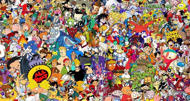 Коллаж из мультиков