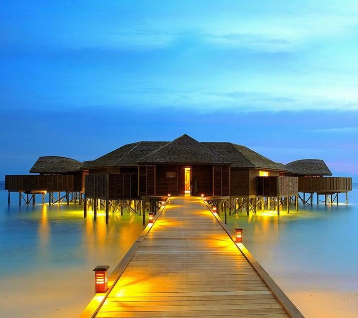 Мальдивы бунгало Пирс