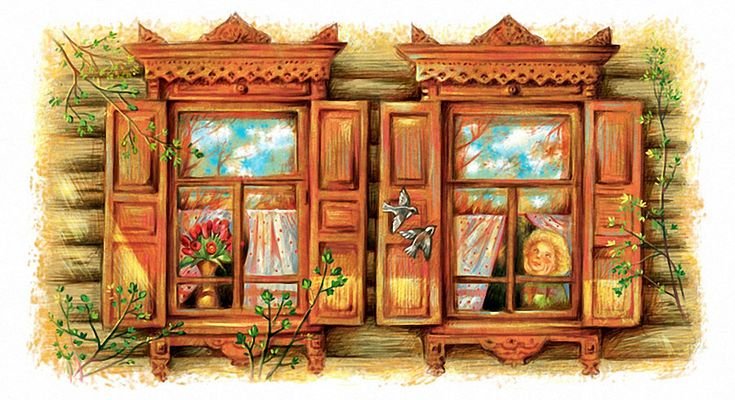 Окно со ставнями