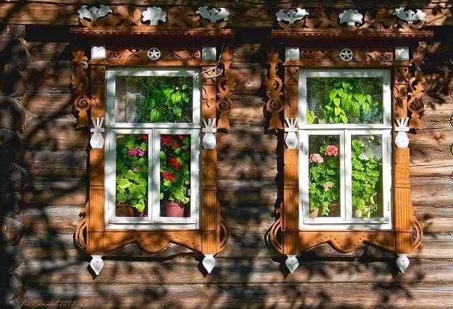 Деревенское окно