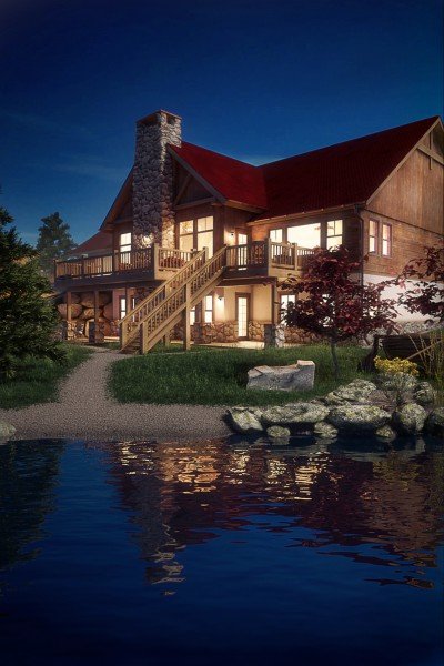 3d визуализация экстерьера