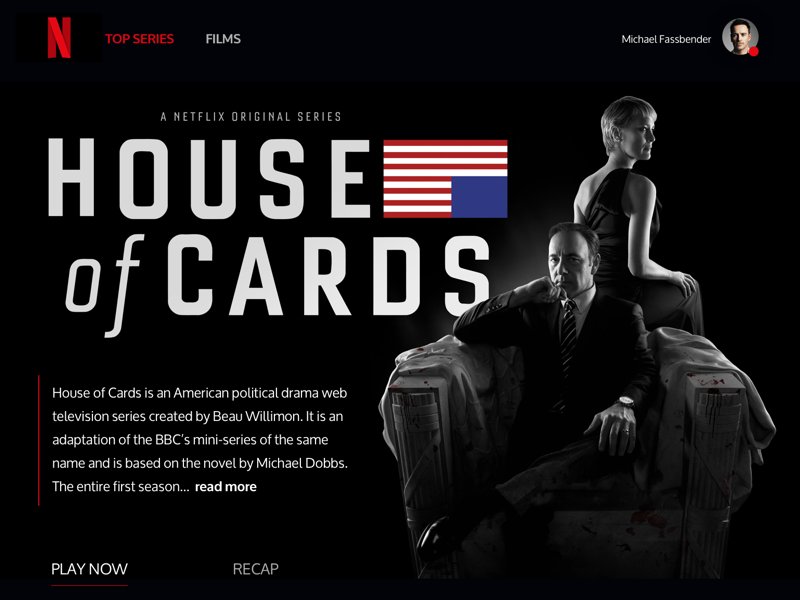 Карточный домик Нетфликс Постер