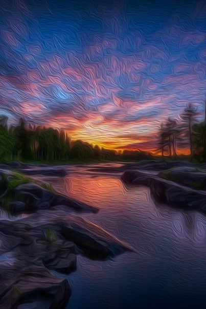 Пейзаж с рекой