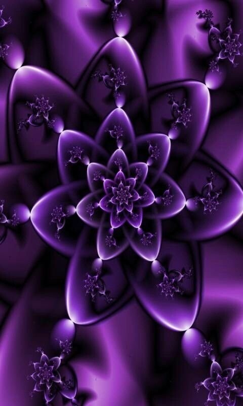 Фиолетовая заставка на телефон