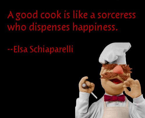 Повар на темном фоне