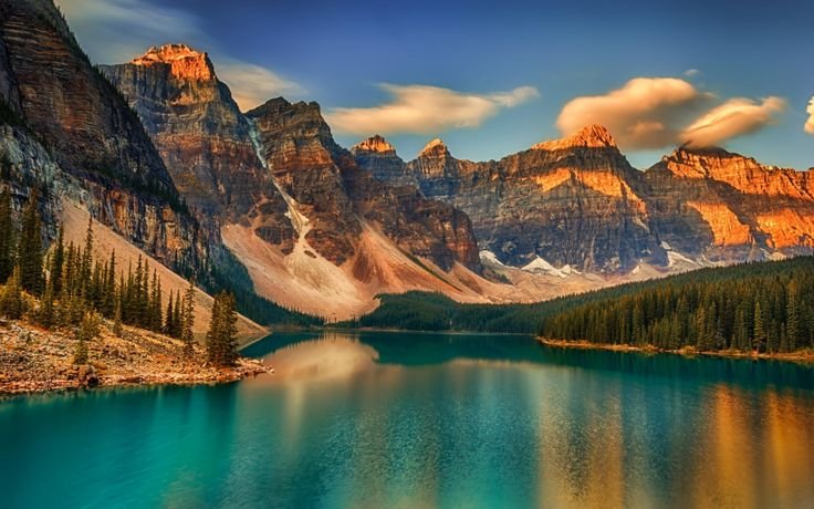 Озеро Морейн Альберта Канада