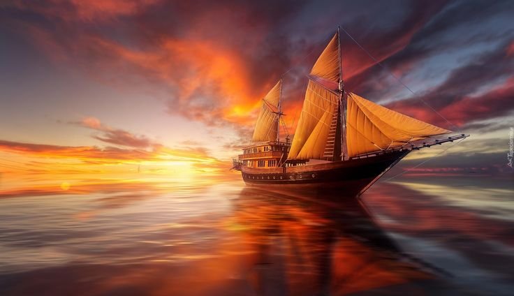 Красивый корабль