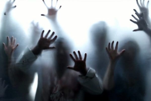 Зомби за стеклом на рабочий стол