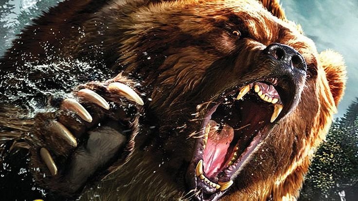 Медведь Гризли злой