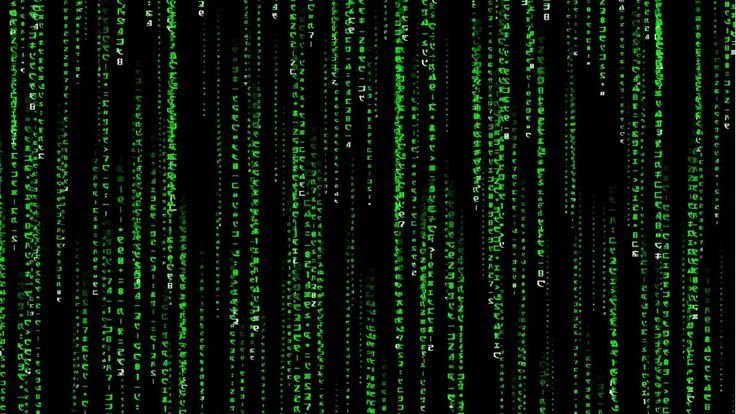 Matrix code Rain 1980х1080