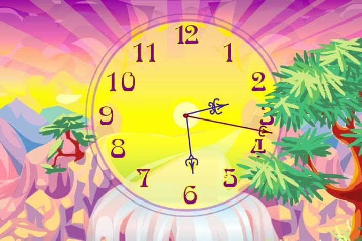 Часы рисунок