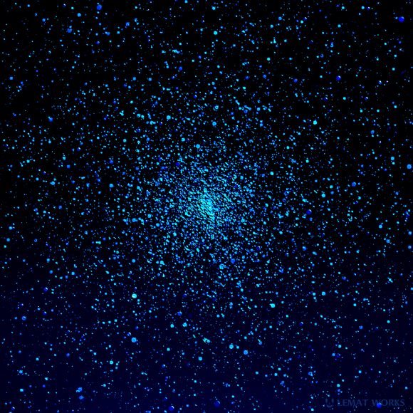 Синие блестки