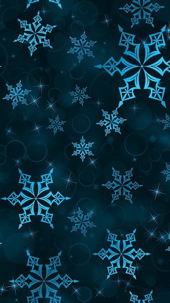 Обои на телефон снежинки