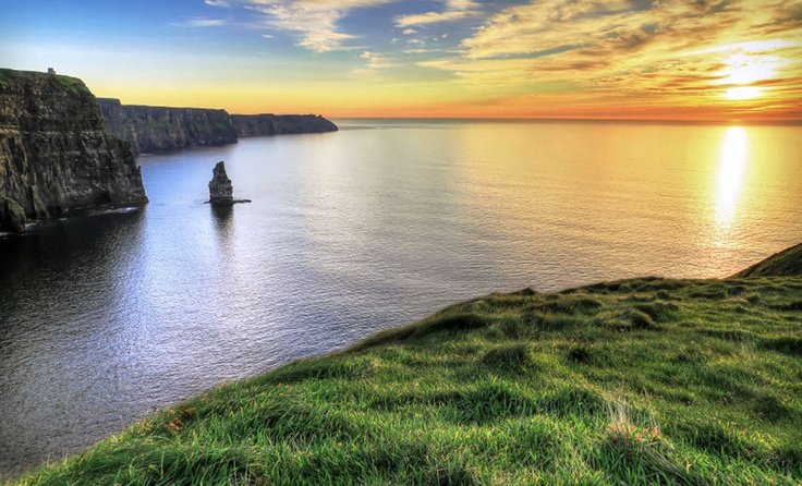 Утёсы мохер Ирландия закат