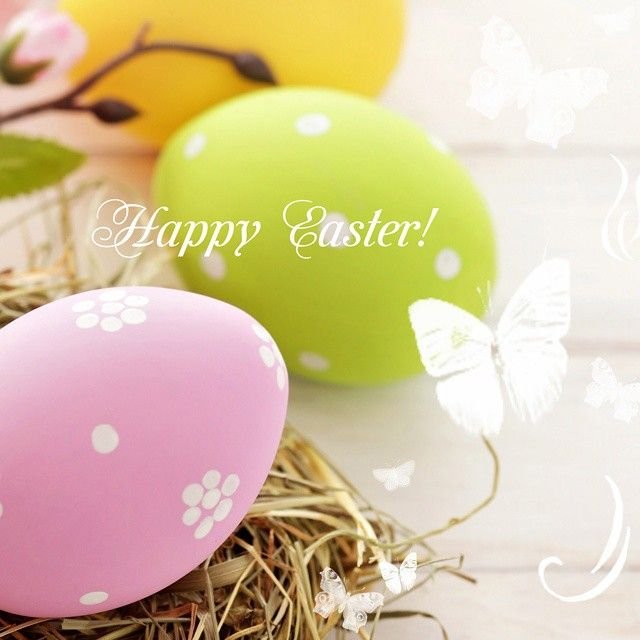 Пасхальные яйца розовые
