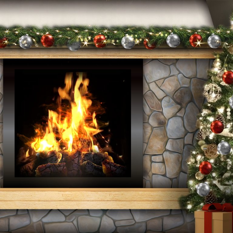 Рождественский камин