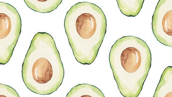 Авокадо узор