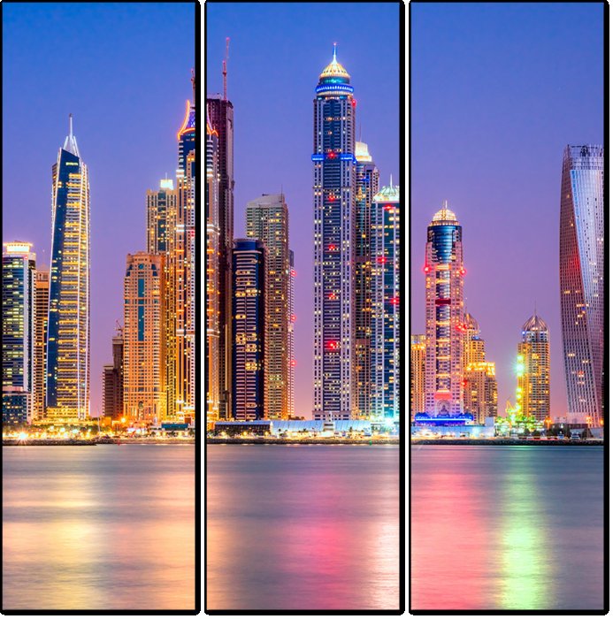 Ночной Дубай Бурдж Халифа