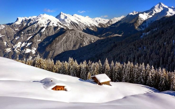 Канада Банф зима