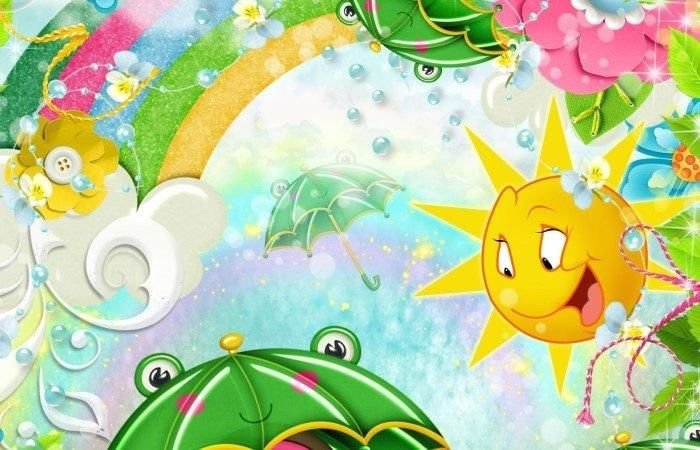 Фон красочный детский