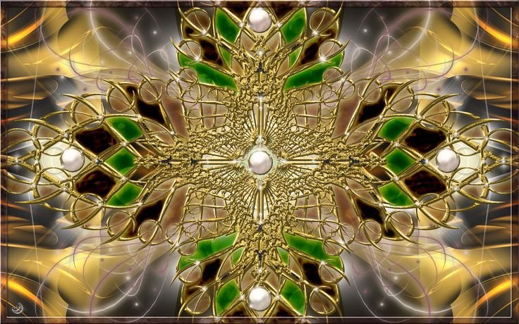 Абстракция золото