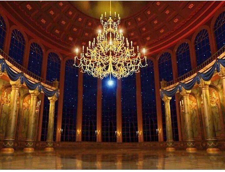 Красавица и чудовище бальный зал